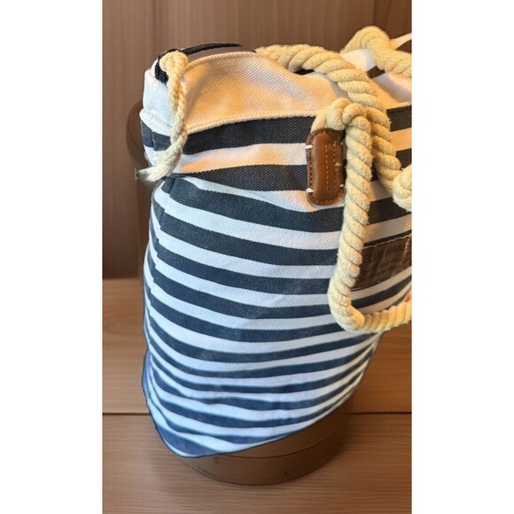 Helly Hansen Sportswear Tote Bag~ BLUE  AND WHITE STRIPES~ORIGINAL - Picture 2 of 5